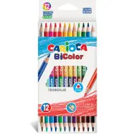 Set di matite colorate a doppia punta 12 pezzi con 24 colori - Carioca