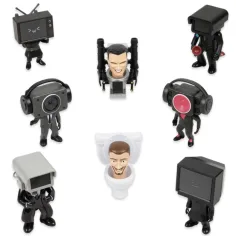 Set di minifigure sorpresa Skibidi Toilet WC 1 pezzo immagine 2