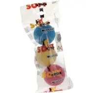 Set di palline di spugna colorate, 3 pezzi, 7 cm