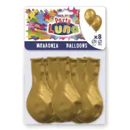 Set di palloncini dorati per feste, 8 pezzi