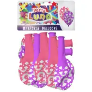 Set di palloncini per festa arcobaleno rosa-viola da 8 pezzi