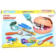 Set di pasta modellabile da dentista con apparecchio ortodontico