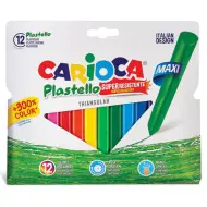 Set di pastelli colorati triangolari Jumbo 12 pezzi - Carioca