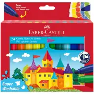 Set di pennarelli Jumbo Faber-Castell – Confezione da 24 pezzi “Castello”
