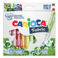 Set di pennarelli per tessuti 12 pezzi - Carioca