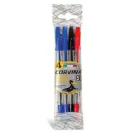 Set di penne a sfera 4 pezzi - Corvina