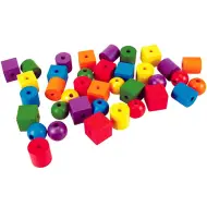Set di perline in legno 72 pezzi