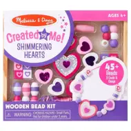 Set di perline in legno cuori brillanti - Melissa &amp; Doug