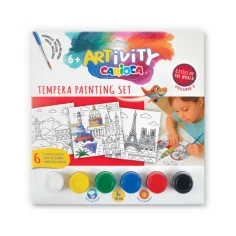 Set di pittura a tempera ARTivity 6 x 10 ml - Europa - Carioca