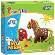 Set di plastilina Plastelito Farm con formine