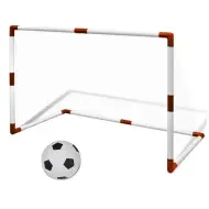 Set di porte da calcio con rete, palla e pompa 97x64x34cm
