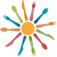 Set di posate colorate da 12 pezzi