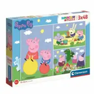 Set di puzzle da 3x48 pezzi di Peppa Pig - Clementoni