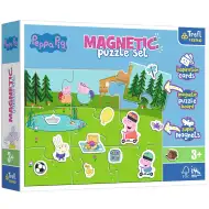 Set di puzzle magnetico di Peppa Pig con accessori - Trefl
