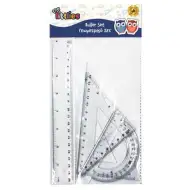Set di righelli da 4 pezzi, 20 cm