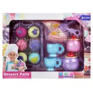 Set di tè e dolci in plastica con accessori