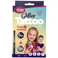Set di tatuaggi glitterati per compleanno