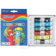 Set di tempere colorate 6x12ml