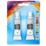 Set di tempere in tubetto colore bianco 2x12ml