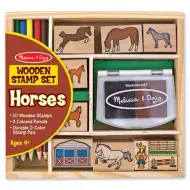 Set di timbri in legno con cavalli - Melissa &amp; Doug