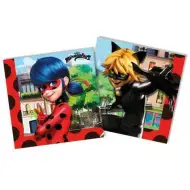 Set di tovaglioli Miraculous 20 pezzi 33x33 cm