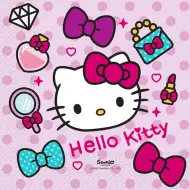 Set di tovaglioli di carta Hello Kitty – 2 strati, 33x33 cm, 20 pezzi