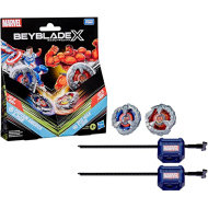 Set di trottole Beyblade X Marvel Collab Captain America contro Red Hulk – Hasbro