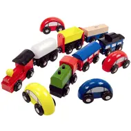 Set di veicoli in legno