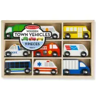 Set di veicoli urbani in legno - Melissa &amp; Doug
