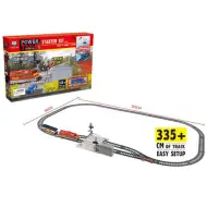 Set ferroviario con luci, binari da 335 cm