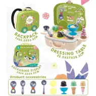 Set gelato 2 in 1 verde con accessori in valigia con ruote