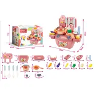 Set mini cucina da gioco per bambine con accessori 29cm