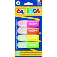Set mini evidenziatori colorati 4 pezzi - Carioca