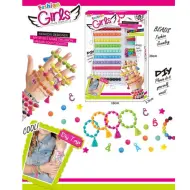 Set per creare braccialetti con perline colorate e accessori