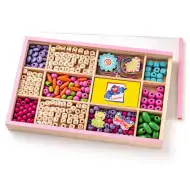 Set per creare gioielli in legno con lettere - Woodyland
