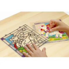 Set per creare vetrate a piombo con unicorno - Melissa & Doug immagine 3
