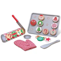 Set di cottura e decorazione per biscotti a forma di albero di Natale - Melissa & Doug immagine 2