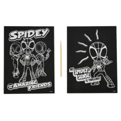 Set per creare immagini da grattare di Spider-Man, 2 pezzi - Canenco immagine 2