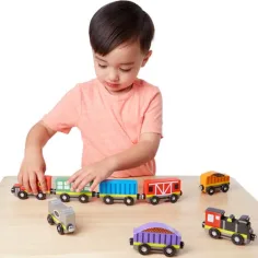 Set treno in legno 8 pezzi - Melissa & Doug immagine 2