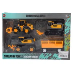 Simulation Vehicle: Set di macchine operatrici con ruote fangose in diverse varianti, confezione da 3 pezzi. immagine 4