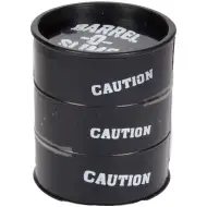 Slime nero in mini barile di petrolio