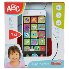 Smartphone ABC bianco-blu con luce e suono 13cm - Simba Toys immagine 2