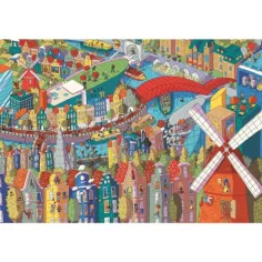 Sneaky Peekers: Amsterdam UFT puzzle da 1000 pezzi - Trefl immagine 2