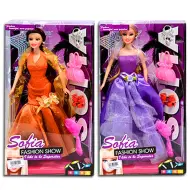 Sofia Fashion Show bambola in abito da sera con accessori in 2 varianti