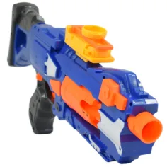 Soft Bullet Gun: Pistola manuale a tamburo con proiettili in spugna 44cm immagine 3