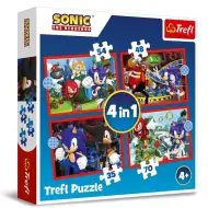 Sonic il riccio 4 in 1 puzzle - Trefl