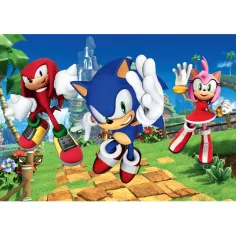 Sonic il riccio e i suoi amici puzzle maxi supercolor da 104 pezzi - Clementoni immagine 2