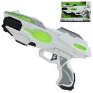 Space Series: Arma spaziale verde e bianca con luce e suono 25cm