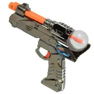 Space Warrior: Pistola spaziale elettrica in metallo con luci e suoni 24cm