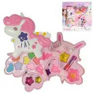 Sparkle &amp; Glitter: Set di palette trucco a tre livelli con unicorno